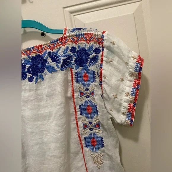 Johnny Was Workshop Zelda Peasant Top - Picture 7 of 9